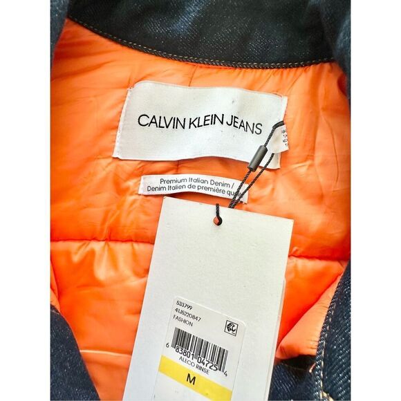 Calvin Klein Jeans Men's Blue and Navy Jacket size M - Picture 9 of 15